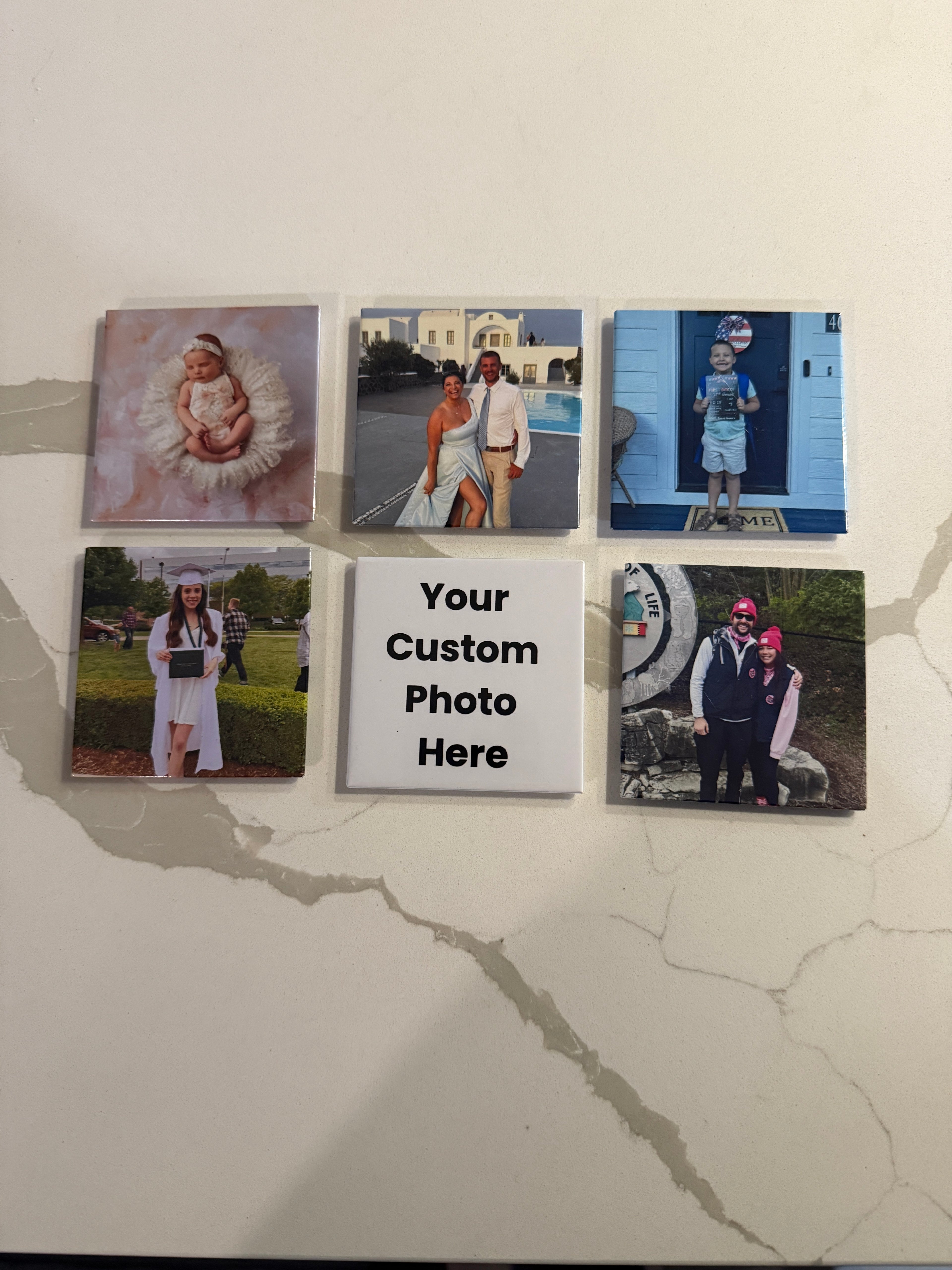 Custom Photo Magnets - Set of 6 (2.5" x 2.5" Individual Prints)
