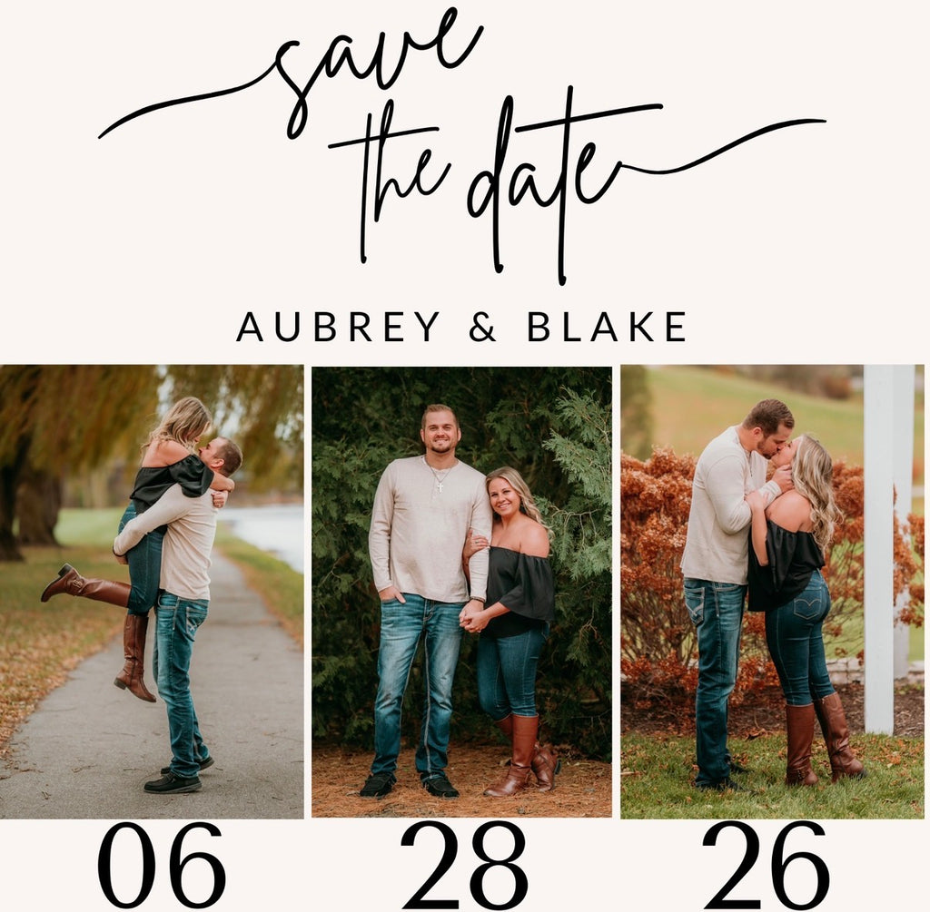 Custom Save the Date Photo Magnets Set of 50 (2.5" x 2.5")