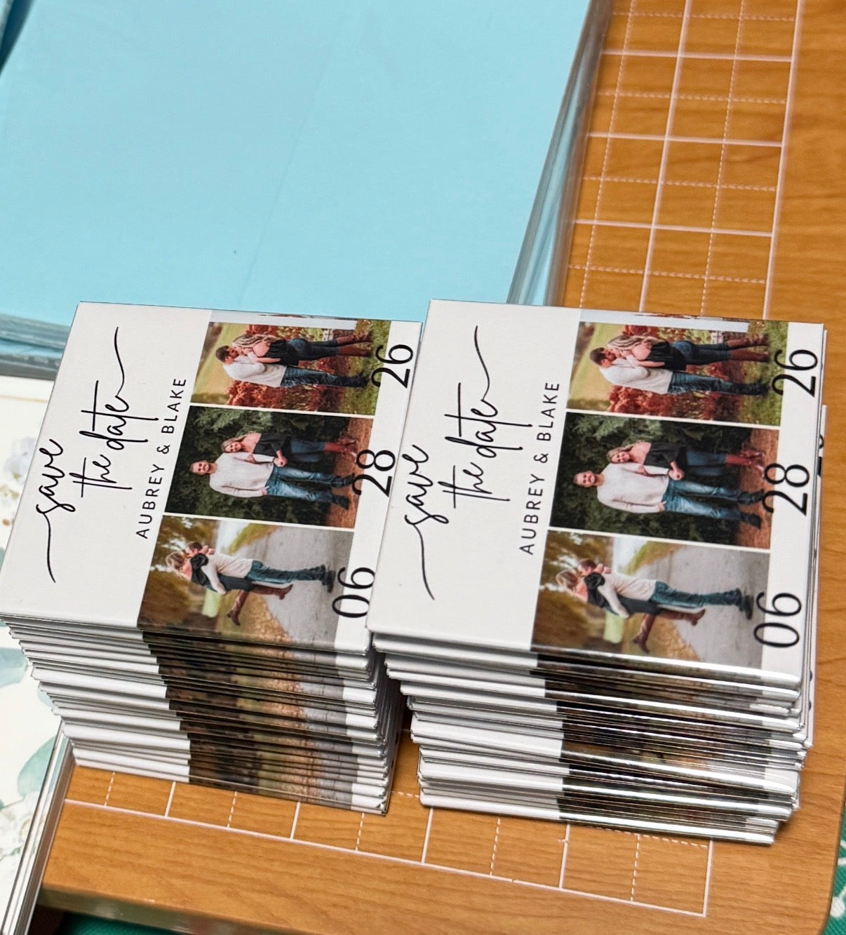 Custom Save the Date Photo Magnets Set of 50 (2.5" x 2.5")